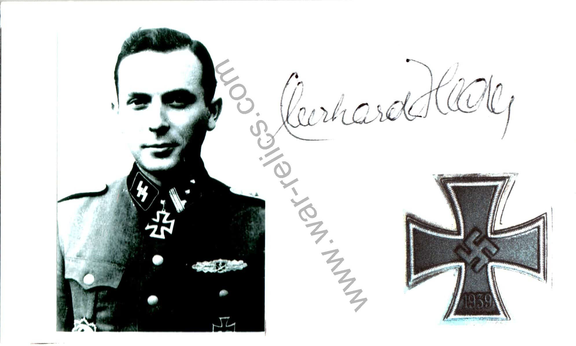 Eberhard Heder Knights cross winner Signature