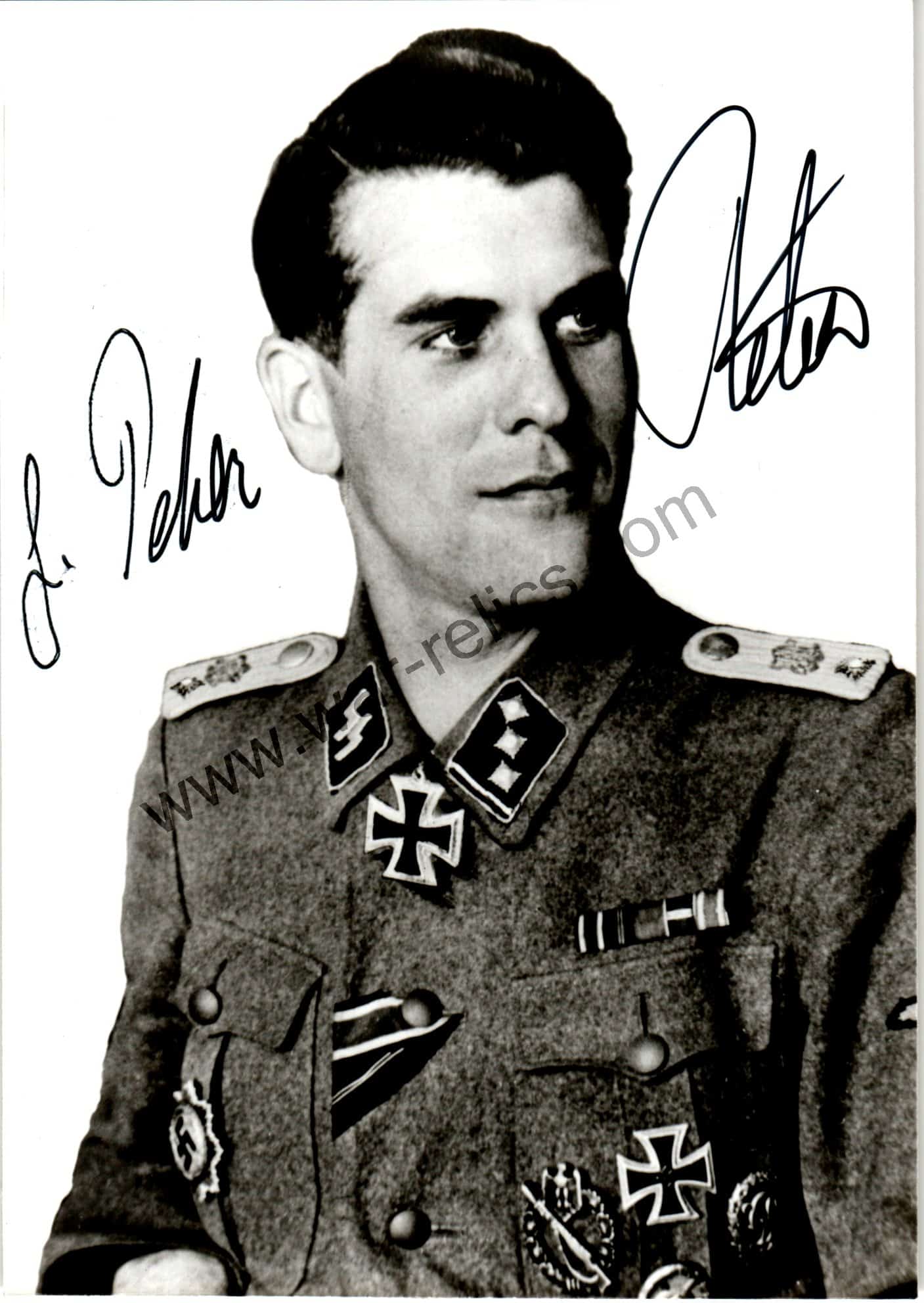 Gustav-Peter Reber Signature Knights cross Winner