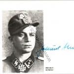 Helmut Scholz knights cross Signature