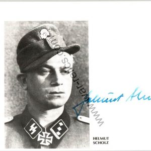 Helmut Scholz knights cross Signature