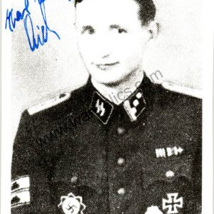Karl Heinz Lichte Knights Cross winner Signature