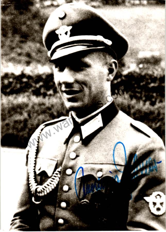 Karl-Heinz Buhler Knights Cross winner Signature