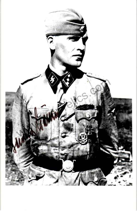 Johannes Göhler Knights Cross winner Signature
