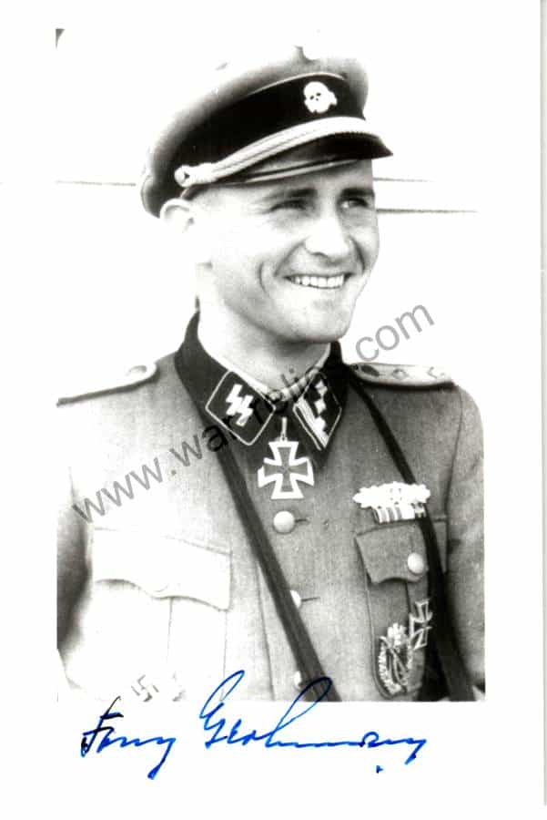 SMGQ-0293 Franz Grohmann Knights Cross winner Signature