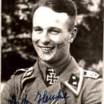 Friedrich Henke Knights Cross winner Signature