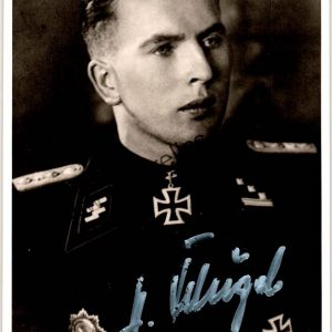 Hans Flügel Knights Cross winner Signature