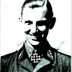 Werner Damsch Knights Cross winner signature x2 w/ letter