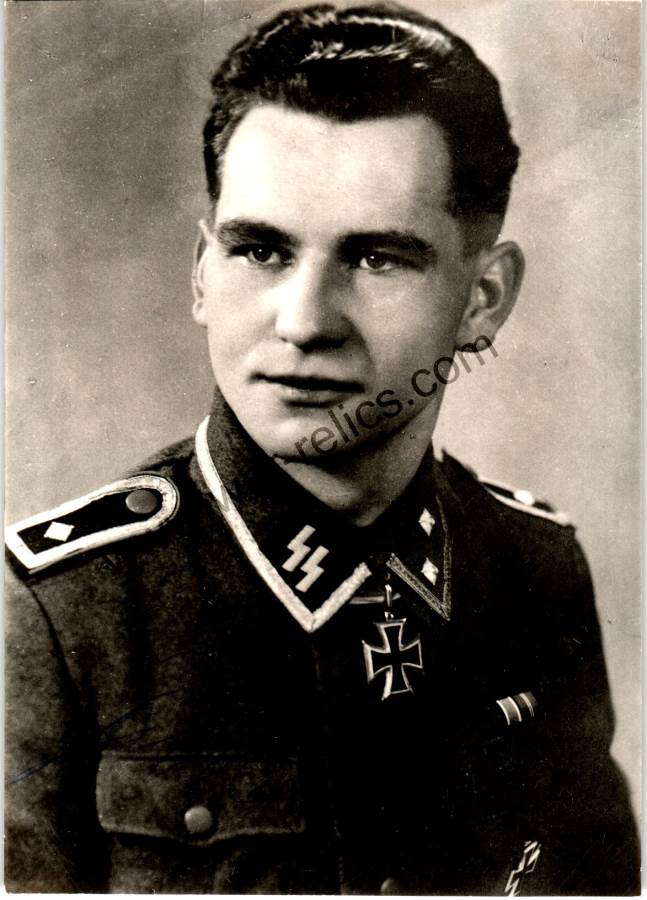 Heinrich Gottke Knights cross winner signature x3 and letter