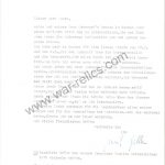 Heinrich Gottke Knights cross winner signature x3 and letter