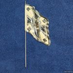 Elastolin Figure Metal Heer regimental Flag