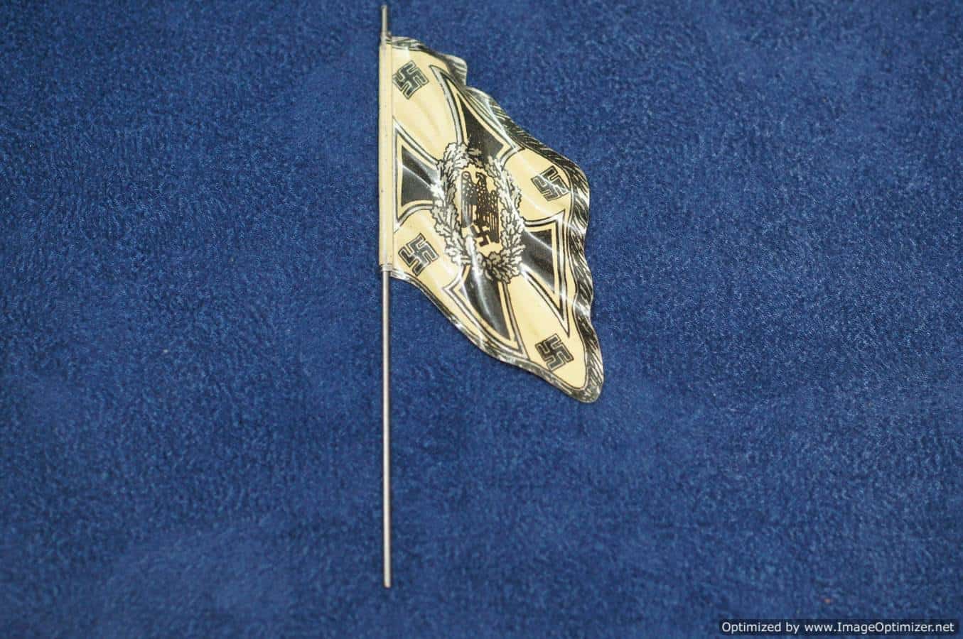 Elastolin Figure Metal Heer regimental Flag