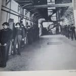 1946 Nurnberg trials book issued by the 3rd Army to guard in the first Division Signed