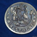 Bastogne "Nuts" round brass plaque
