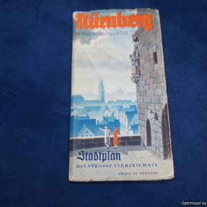 WW2 era Nurnberg (nuremberg) tourist map