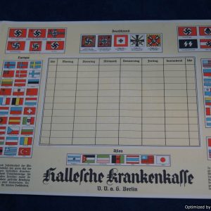1930's Nazi flag insurance poster/calendar