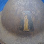 SMGQ-0480 WW1 77th Division 1915 Brodie Helmet