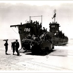 Official 8x10 1943 dated Navy Stock photo High gloss landing craft and amphibious vehicle