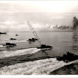 Official 8x10 1944 dated Navy Stock photo High gloss landing craft and amphibious vehicles