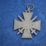 WW2 KINGDOM OF HUNGARY FIRE CROSS WITH SWORD & WREATH 1941 MEDAL