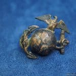 Original WW1 US Marine corps Hat Insignia (EGA)