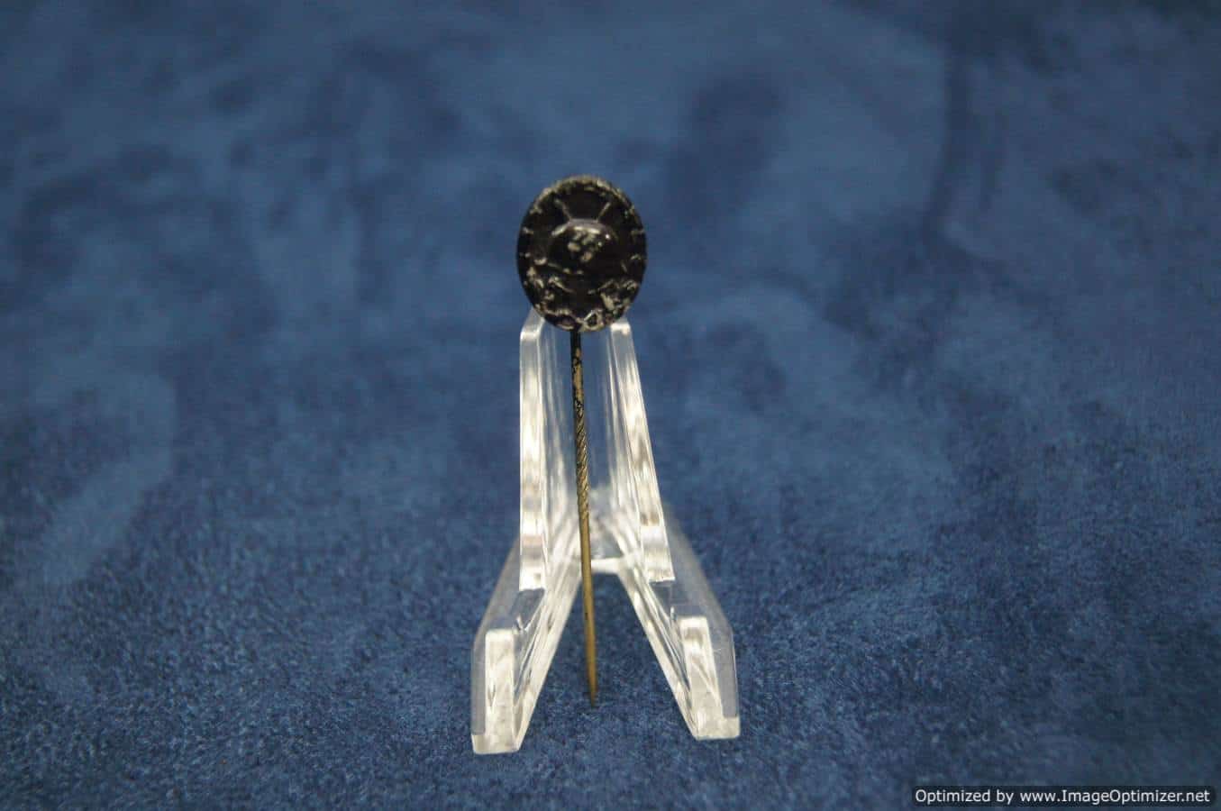 Black wound Badge stick pin
