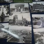 12 Views of Paris Post card set. War Time