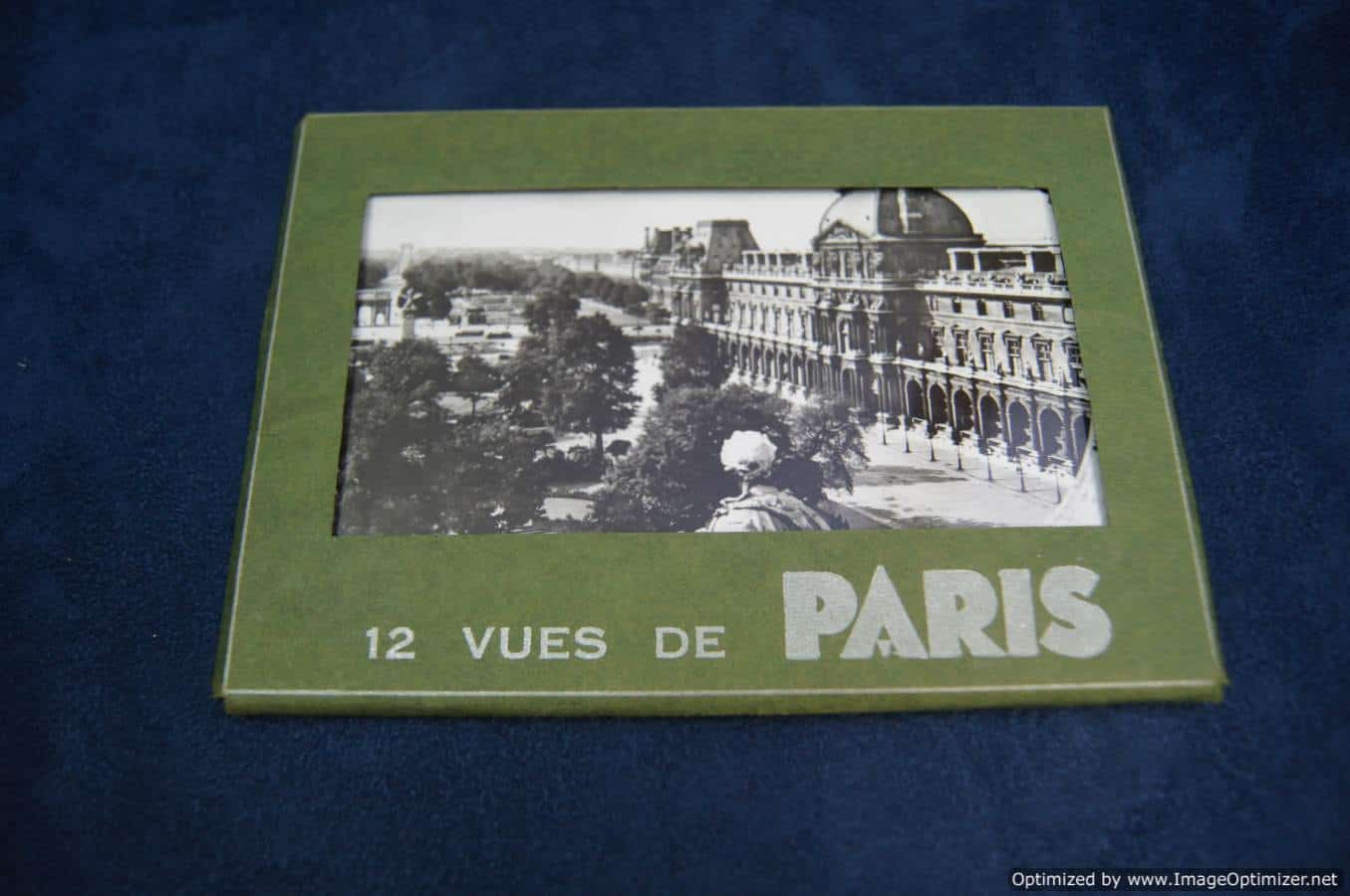 12 Views of Paris Post card set. War Time