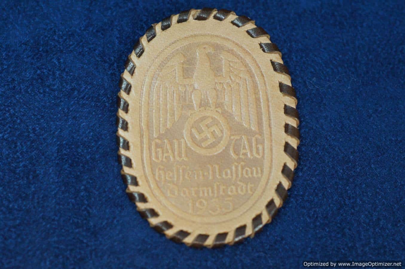 Gau Tage Hessen Nassau Leather tinnie