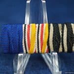 Ribbon bar with China war ribbon