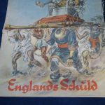 SMGL-2590 Racist, Derogatory Propaganda caricature Art on a fold out map England's Guilt