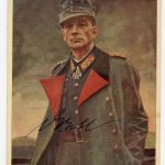 General Eduard Dietl Signed Post Card