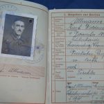 SMGL-2607 Heer Wehrpass Kurt Allmann Carpenter. Battle entry