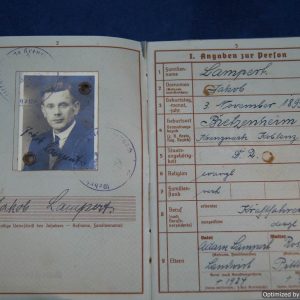 Luftwaffe Wehrpass Jacob Lampert