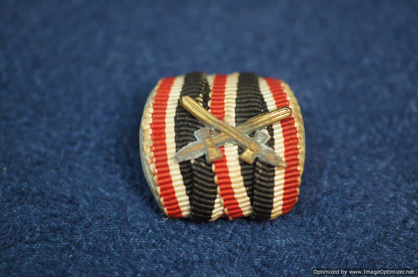 War Merit Cross with Swords Ribbon Bar