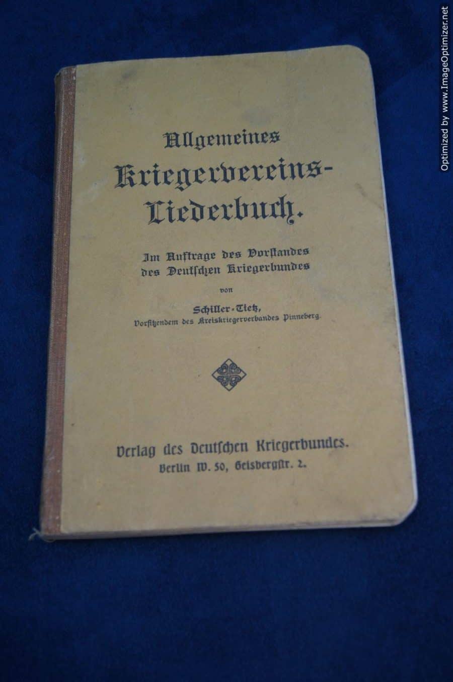 Allgemeines Kriegervereins liederbuch