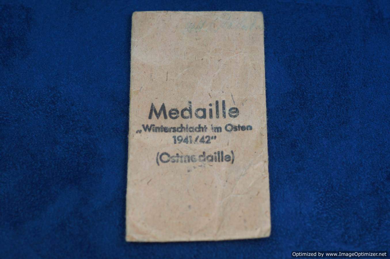 Ost medal Packet by Metall Kundstoff