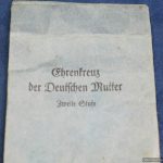 Mother's cross issue packet for Silver grade by Zimmermann