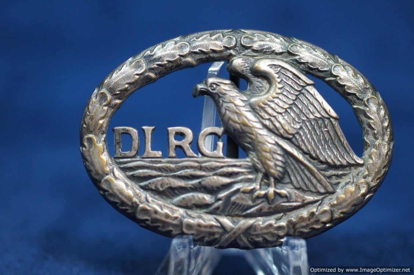 DLRG life saving badge by Assmann. Marked and dated