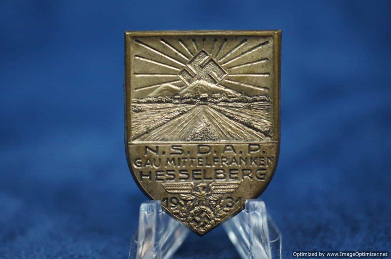 NSDAP Hesselberg 1931 with maker tag