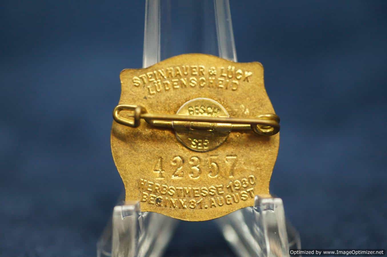 reichsmesse leipzig 1930 pin