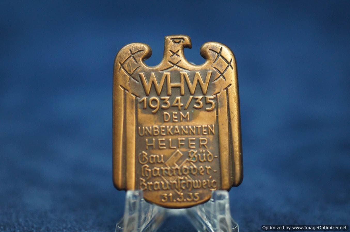 1934/35 WHW Anonymous Helper Badge