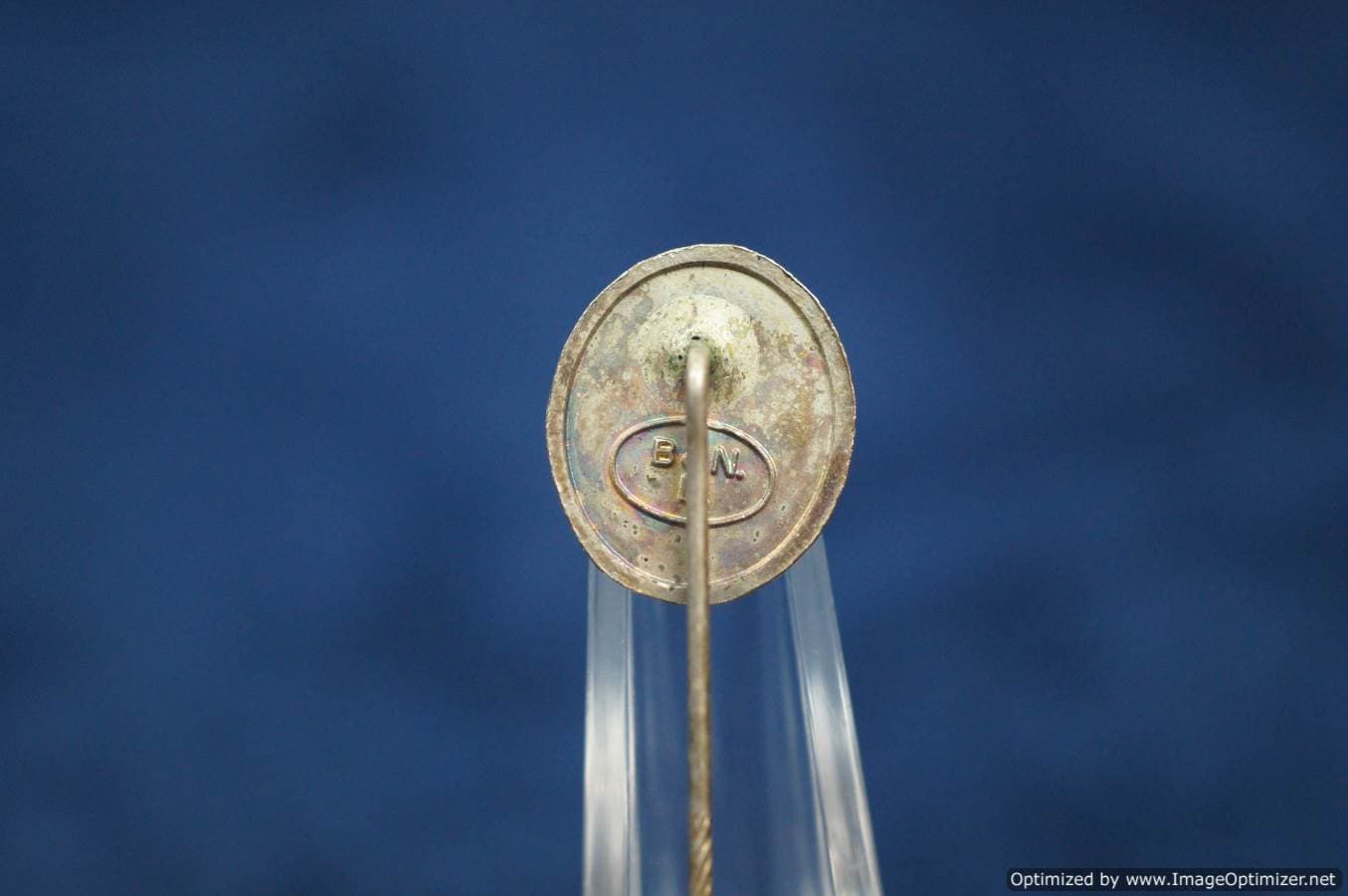 Silver wound badge stick pin by B&N L