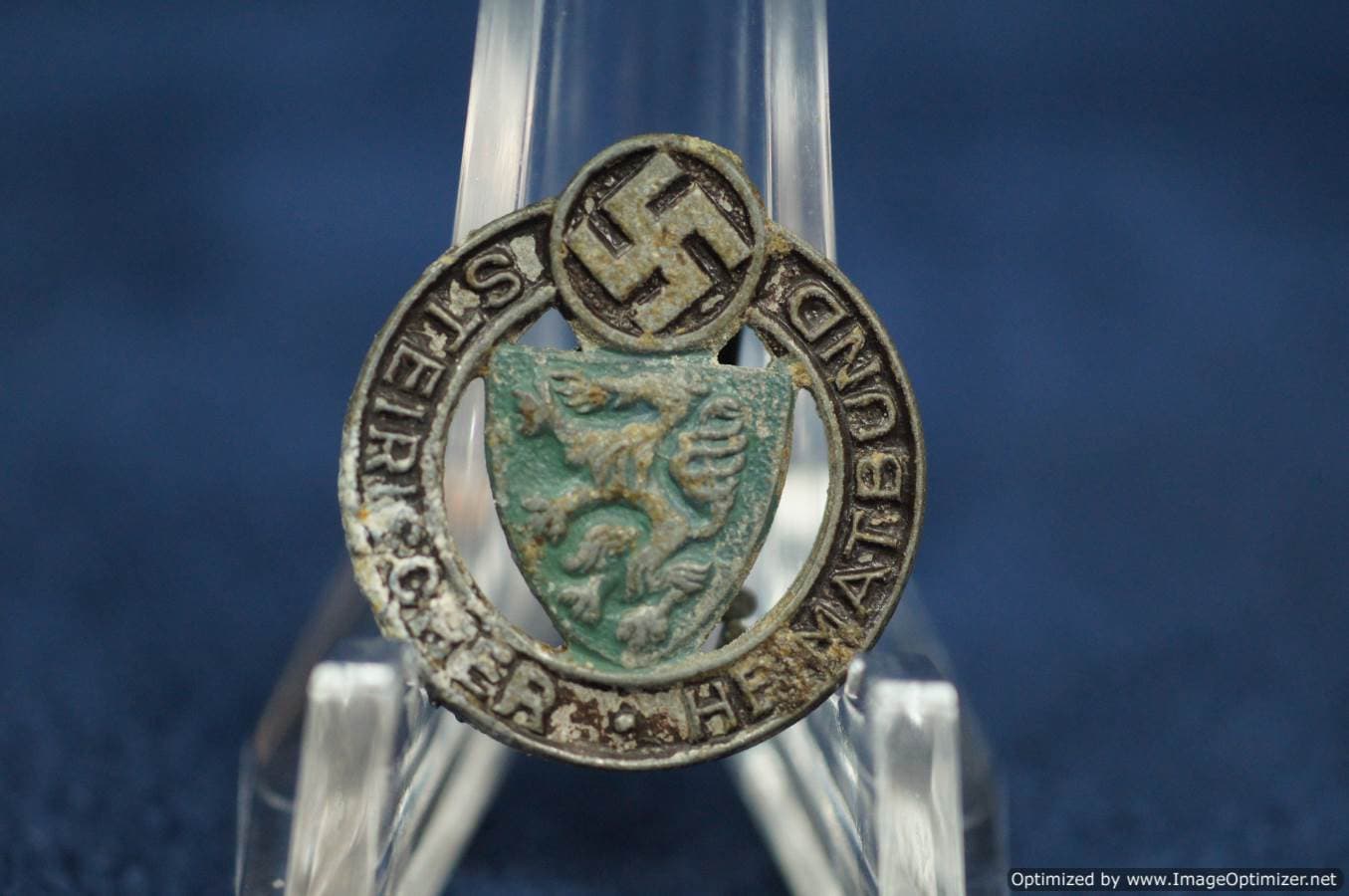 steirischer heimatbund zinc member badge
