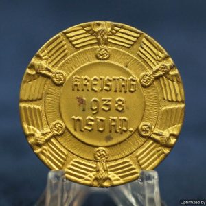NSDAP Kreistag 1938 Tinnie in Gold