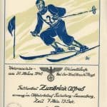 Down Hill Skiing Award for 5th place 1940
