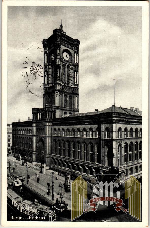 SMGL-3104 Police stamped Canceled stamps on post card