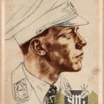 Luftwaffe Major Wick VDA postcard