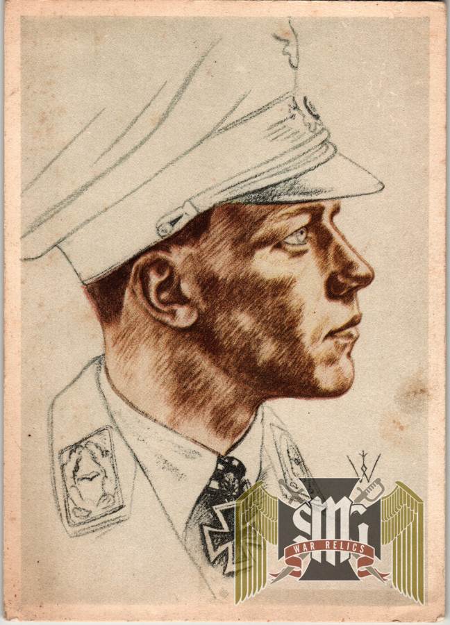 Luftwaffe Major Wick VDA postcard