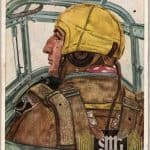 Hauptmann Falck VDA Luftwaffe pilot Post Card