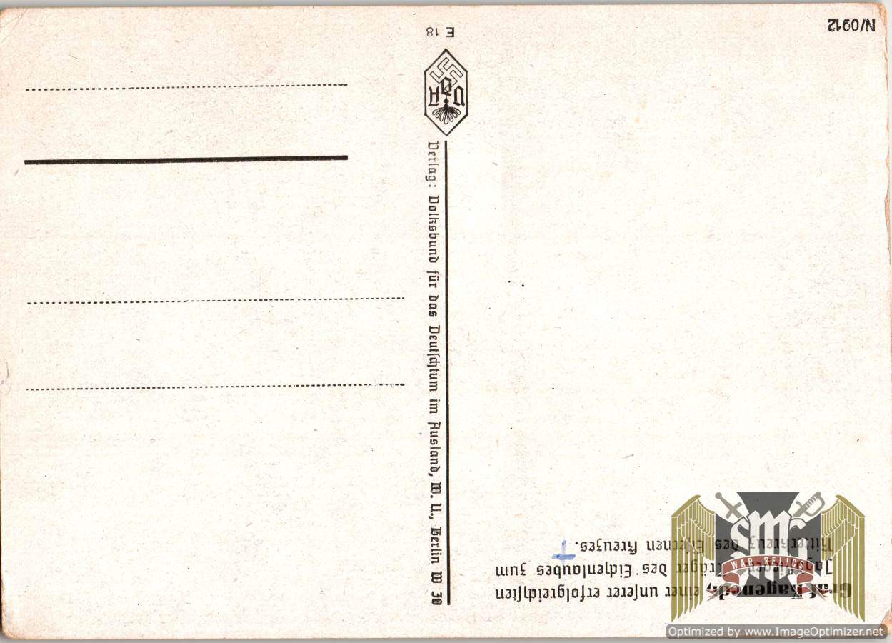 Lufftwaffe Ace Graf Kageneck Post card
